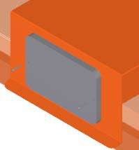 Close-up of the mounted controller panel seated in the lid aperture